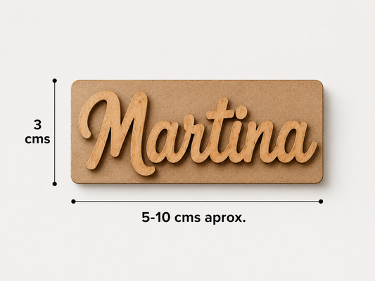 Marcasitios de Madera Personalizados con imán + BASE