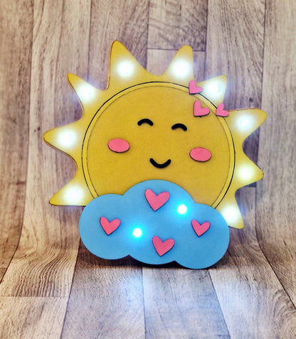 Luminoso "SOL CON NUBE"