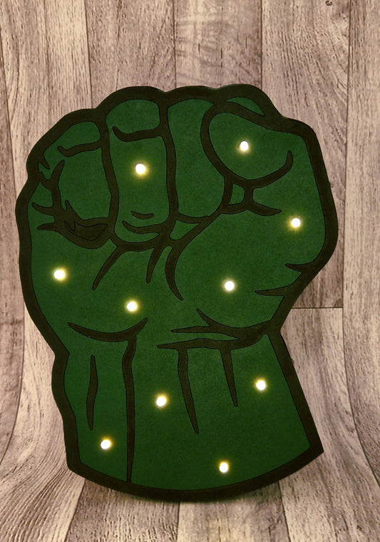 Luminoso " PUÑO HULK"