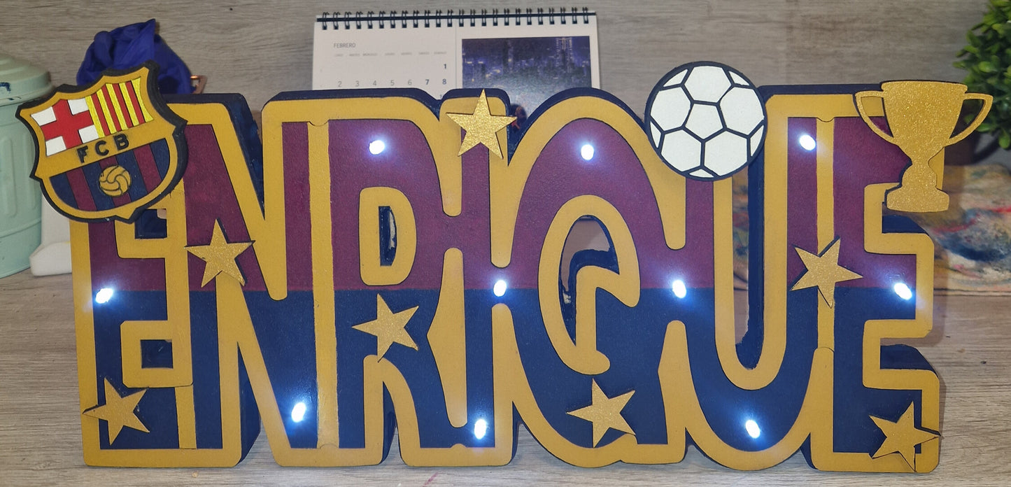 NOMBRES TEMATICOS LUMINOSOS