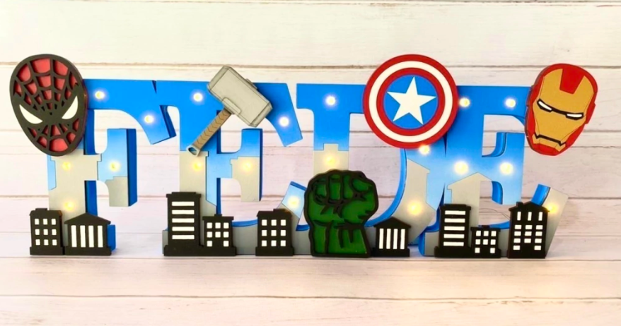 NOMBRES TEMATICOS LUMINOSOS